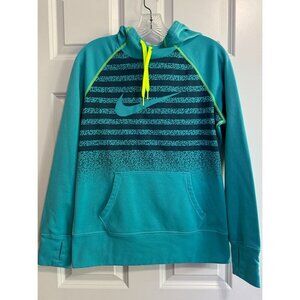 Nike Therma-Fit All Time Hoodie Sweatshirt 684674 Mezzo Teal Green Women's M